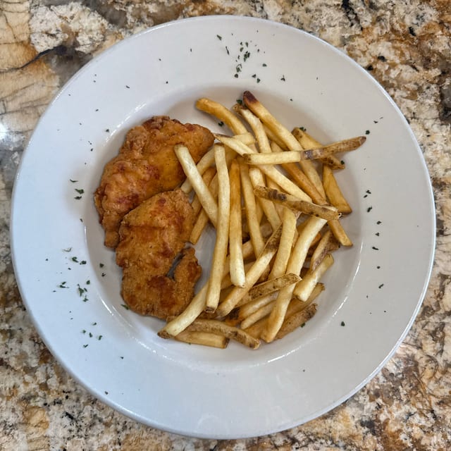 Chicken Tenders (2) & Fries.