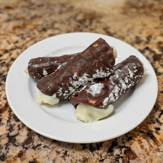 Chocolate Cannoli.