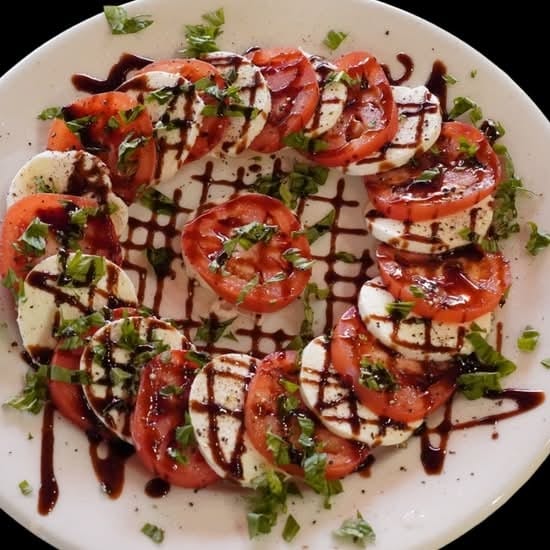 Lunch Caprese Salad.